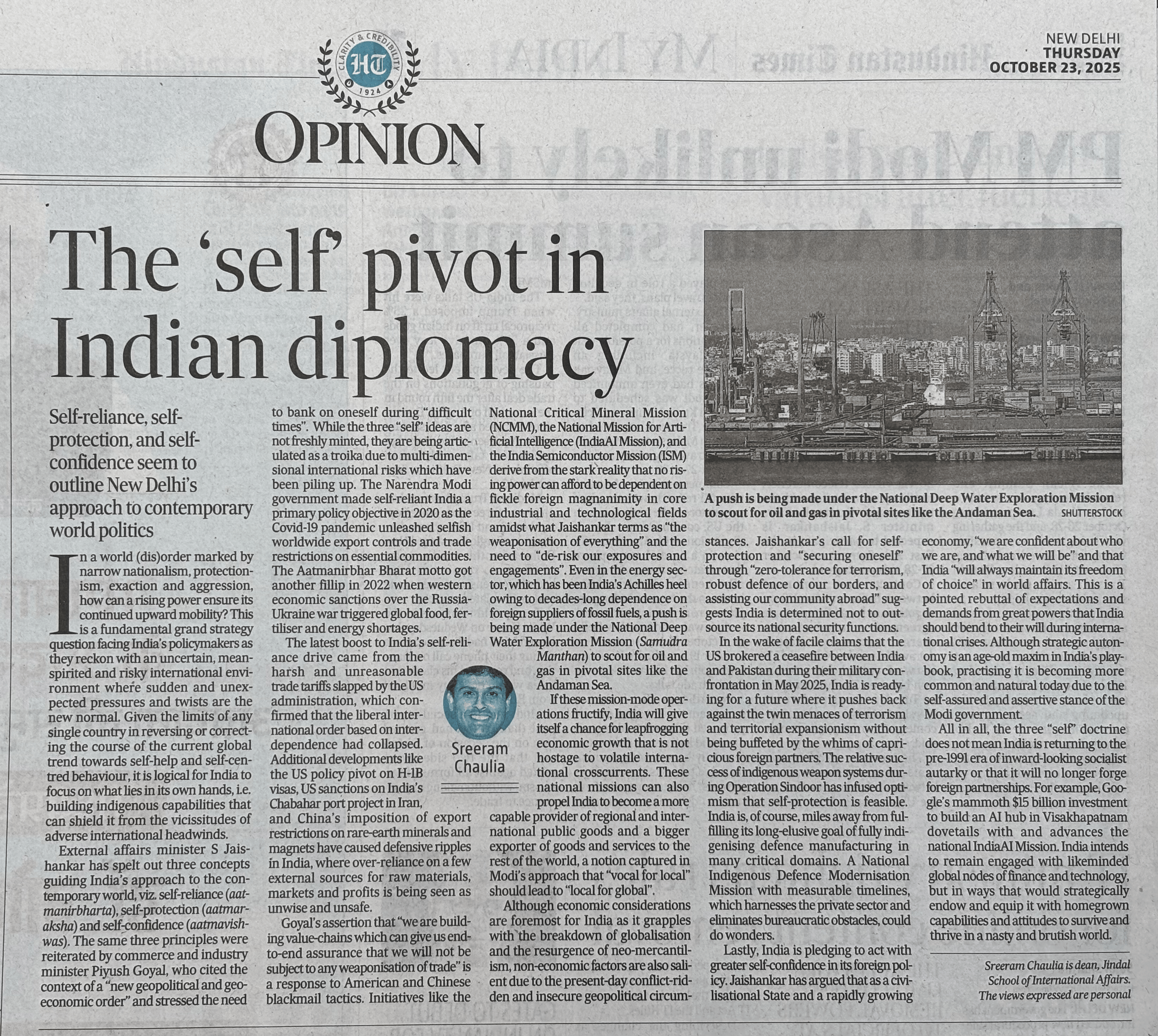 The ‘Self’ Pivot in Indian Diplomacy