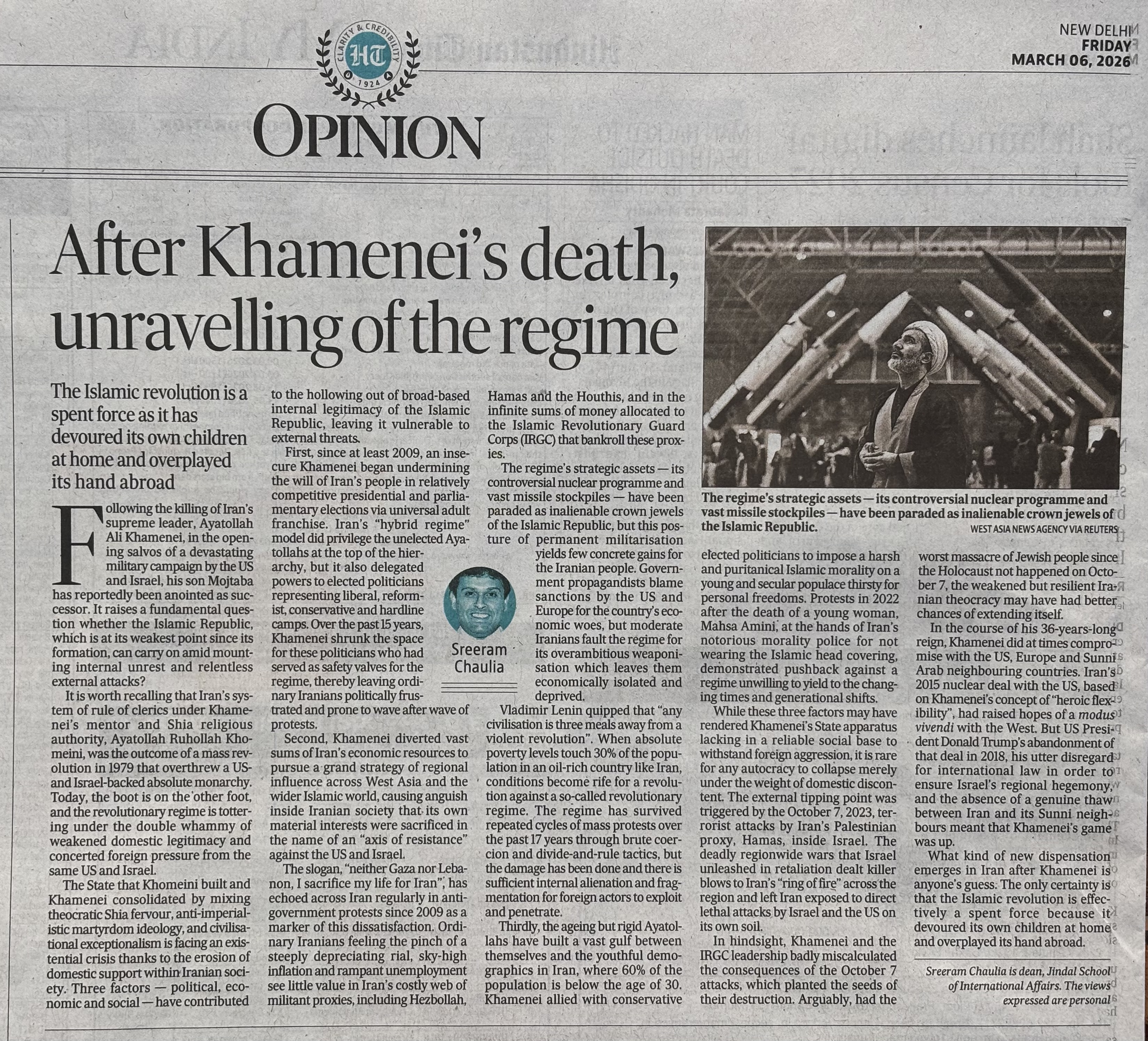After Khamenei’s Death, Unravelling of the Regime